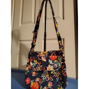 Floral Crossbody Bag – Vera Bradley Quilted Shoulder Vintage Adjustable Strap